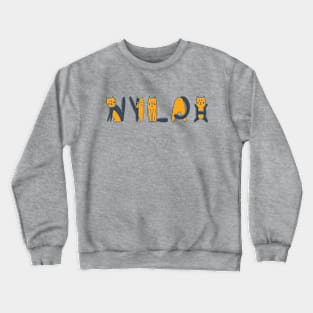 Nylah | Girl Name | Cat Lover | Cat Illustration Crewneck Sweatshirt